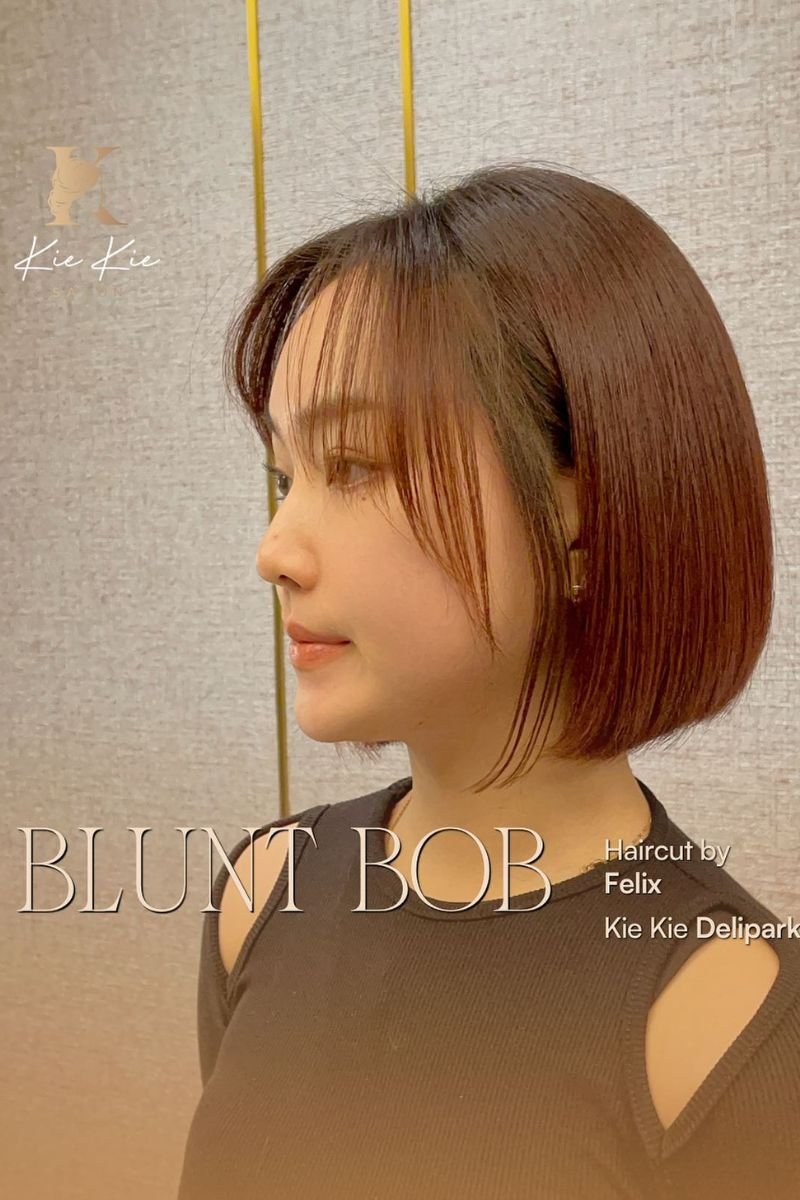 Blunt Bob with Korean Bangs