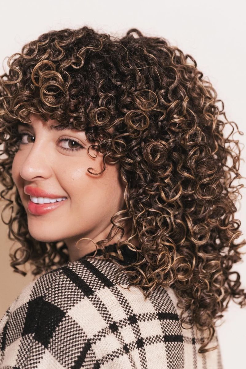 Curly Wolf Cut