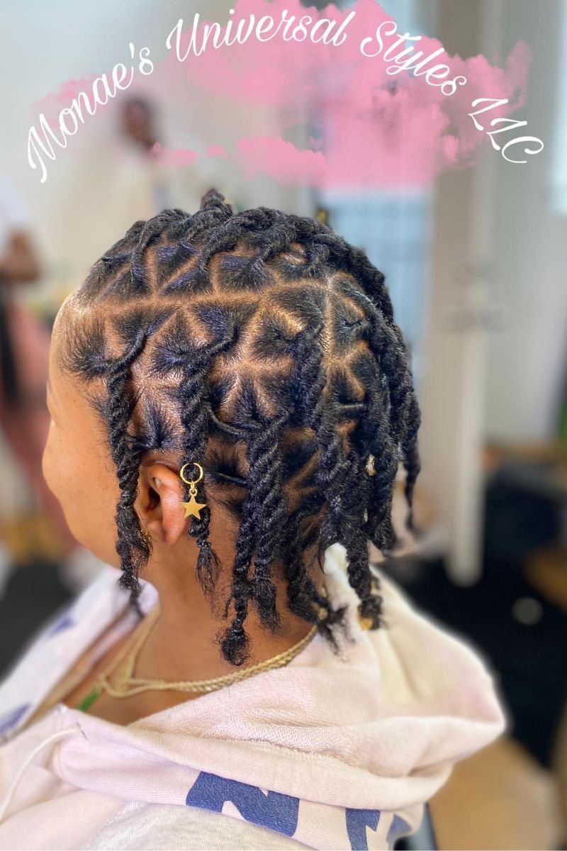 Side-Parted Locs