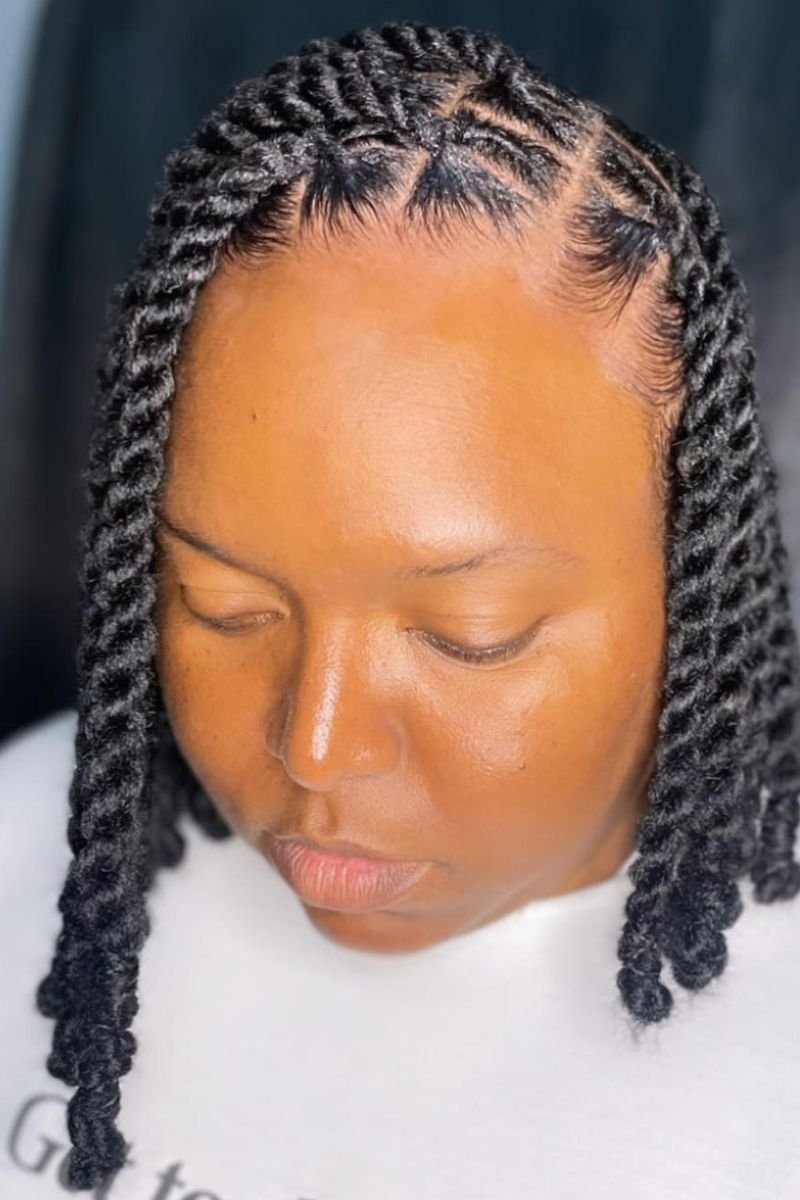 invisible locs bob length