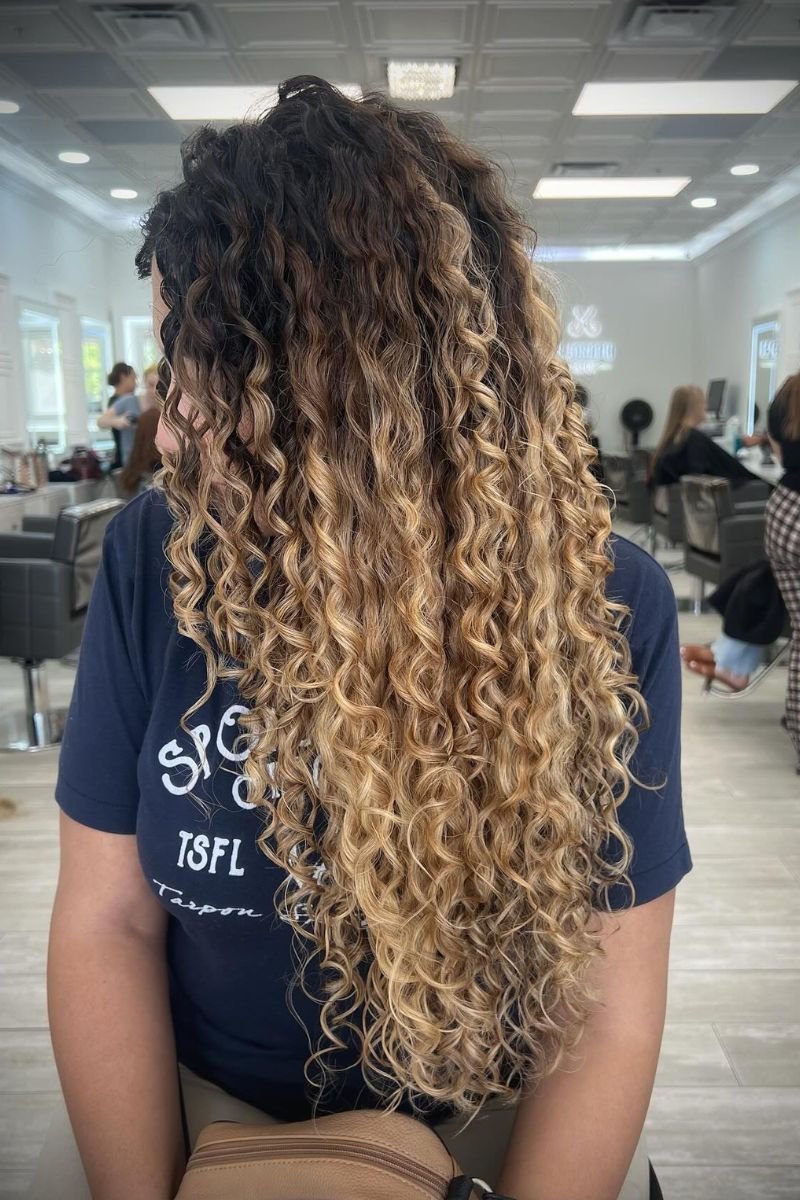 long layered curly cut