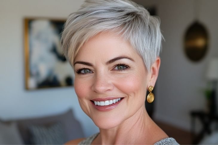 21+ Easy To Maintain Pixie Hairstyles For Women Over 40