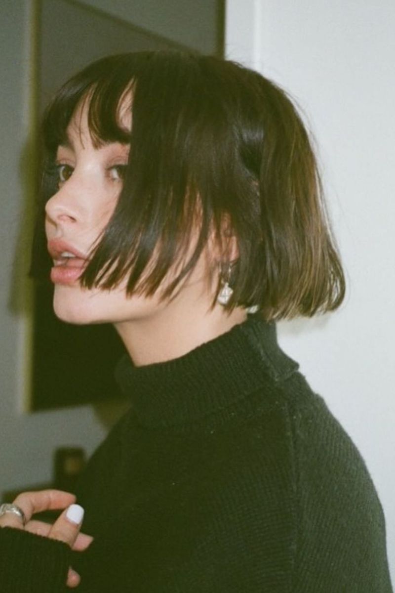 Blunt Bob with Baby Bangs