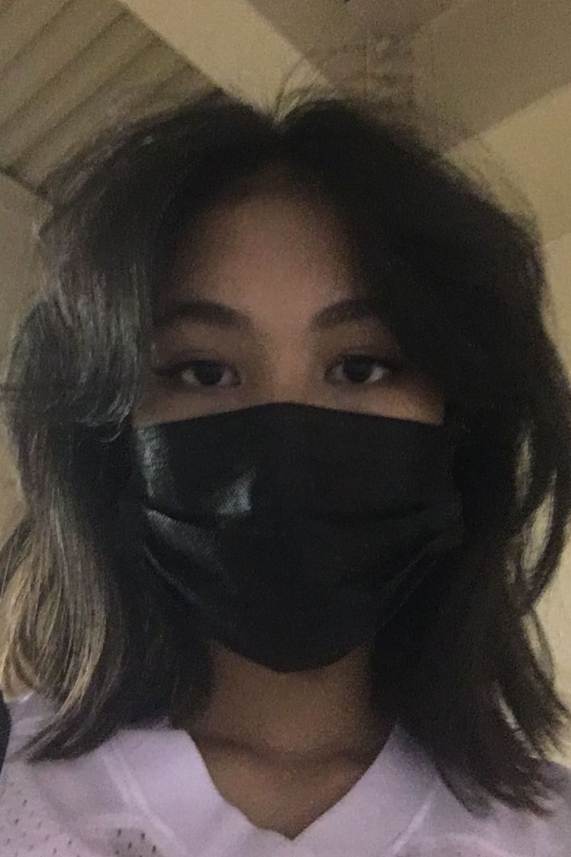 Korean-inspired wolf cut with curtain bangs