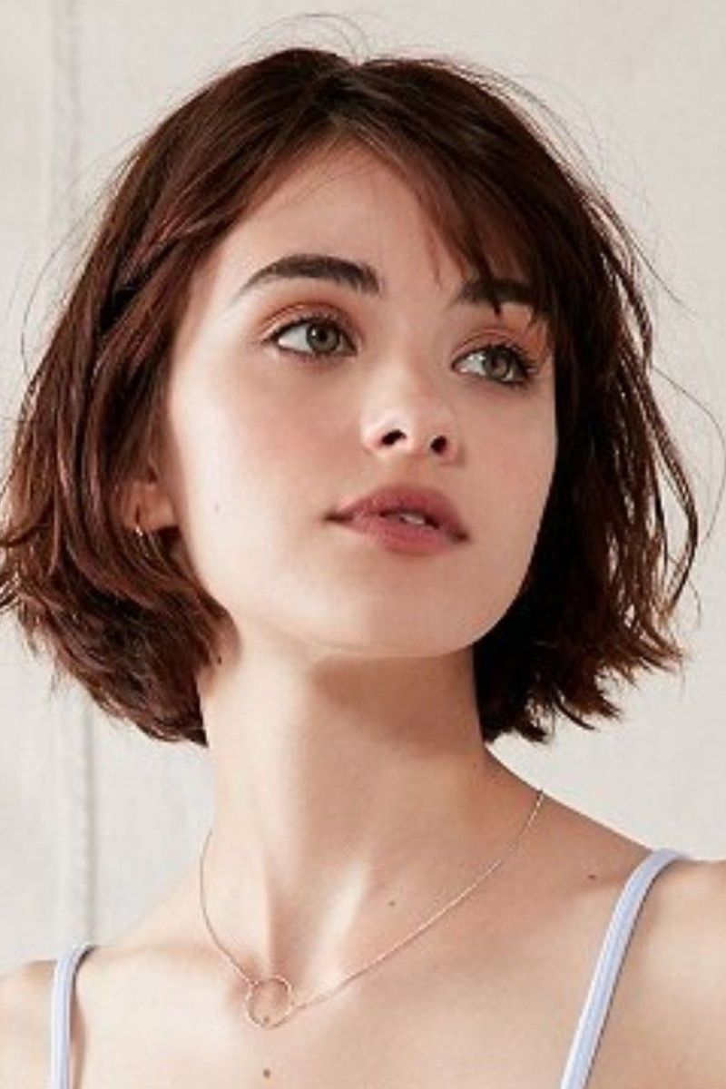 Tousled Bob with Soft Bangs