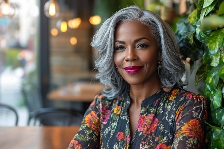 33+ Stunning Grey Bob Hairstyles for Black Women