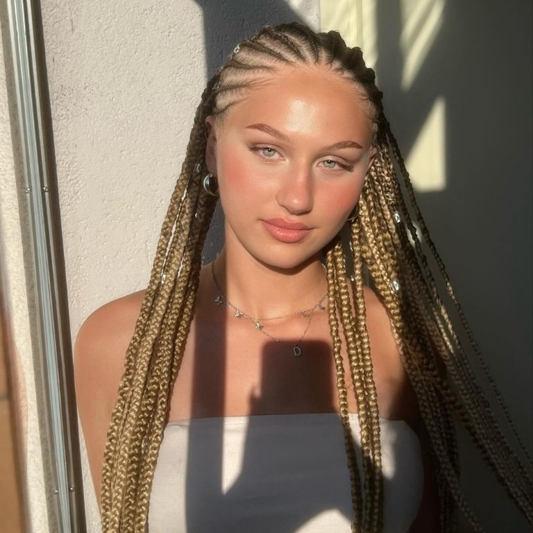 Blonde Cornrow Accents