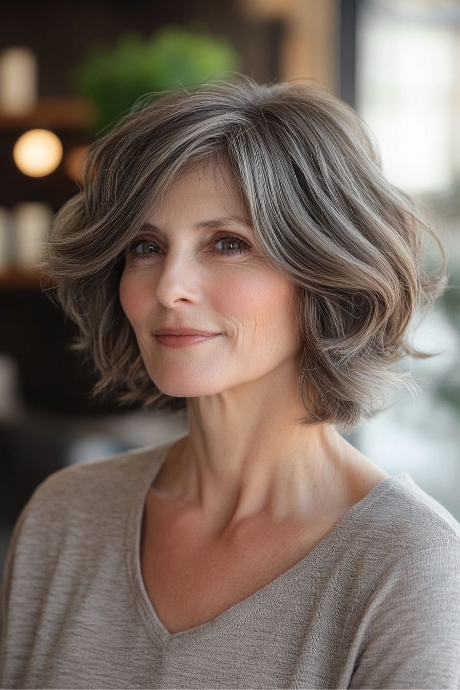 Chin-Length Bob with Textured Layers