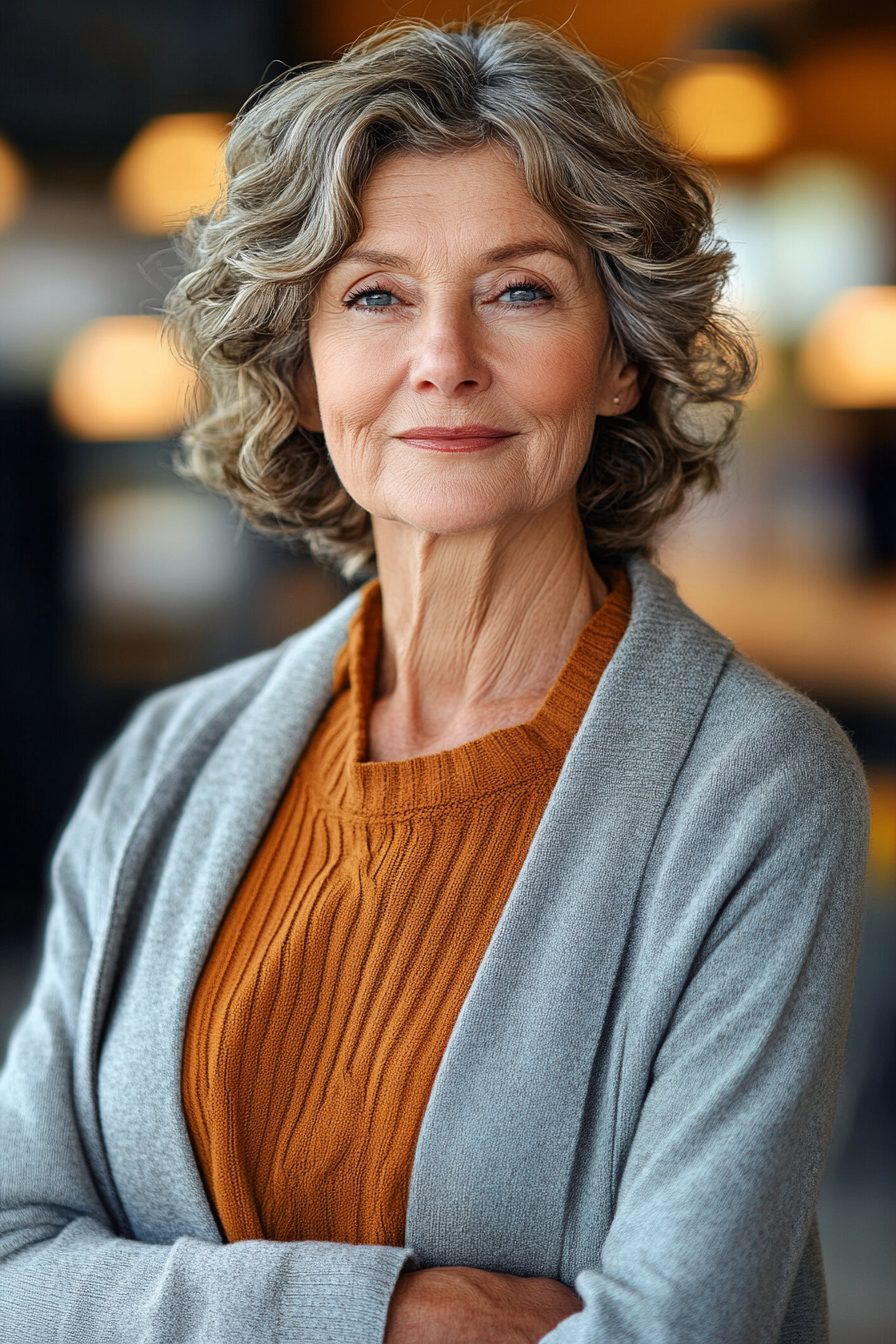 Curly Bob with Face-Framing Layers