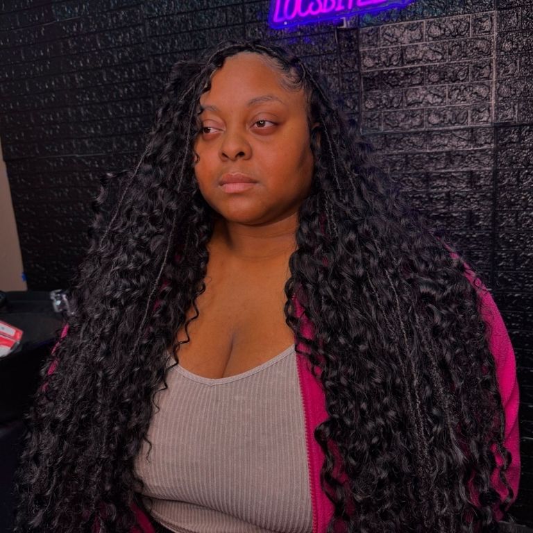 Long Fluffy Locs with Natural Texture