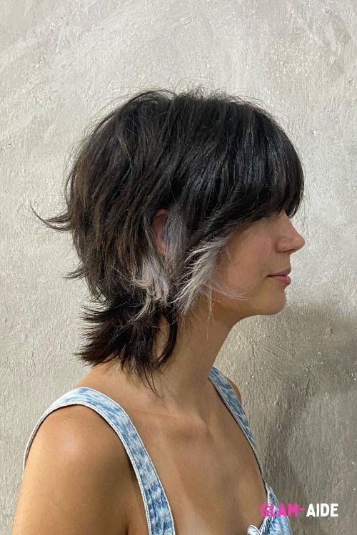 Pixie Wolf Cut with Peekaboo Highlights