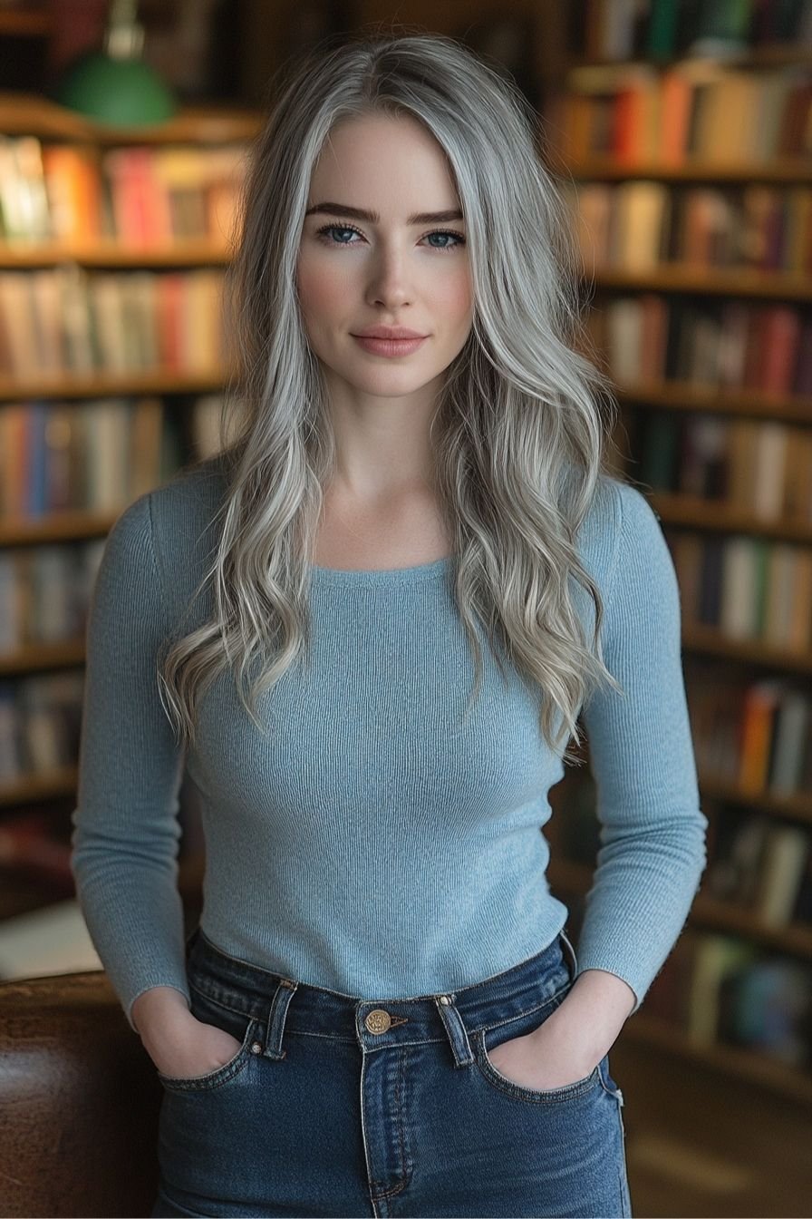 Silver Ombre Hair