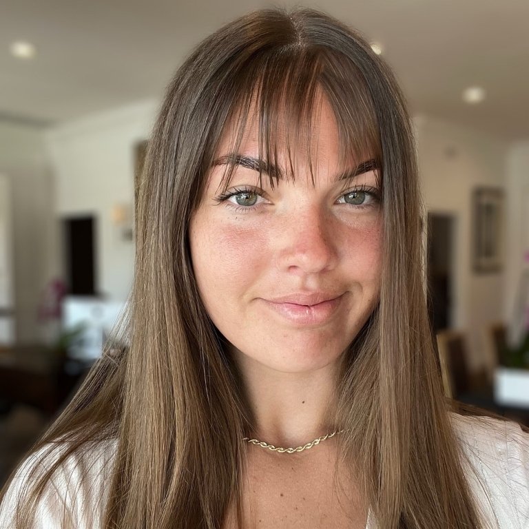 Straight Hair with Wispy Bangs