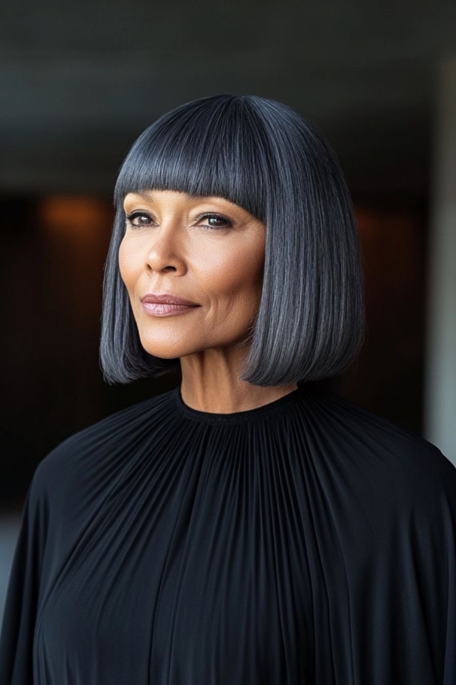 Tapered Grey Bob