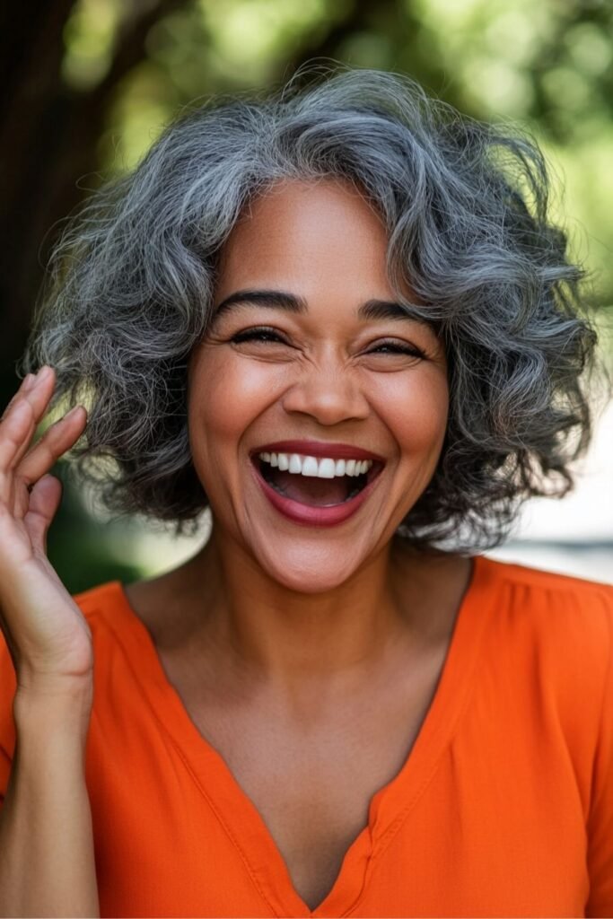 Textured Grey Bob