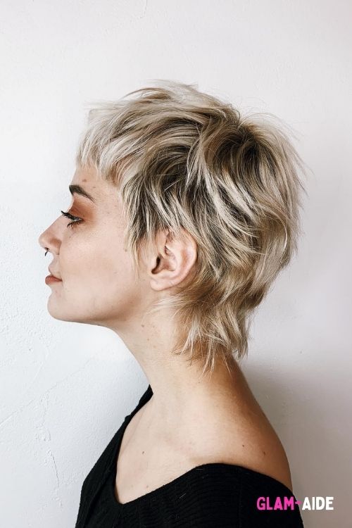 Tousled Pixie Wolf Cut with Textured Layers