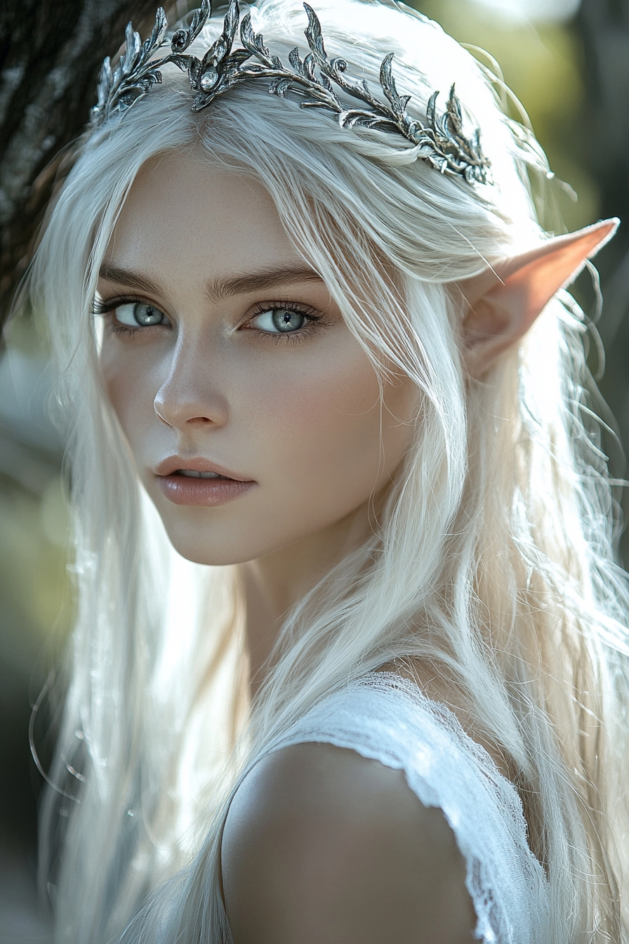 Frosted Elven Goddess Hair