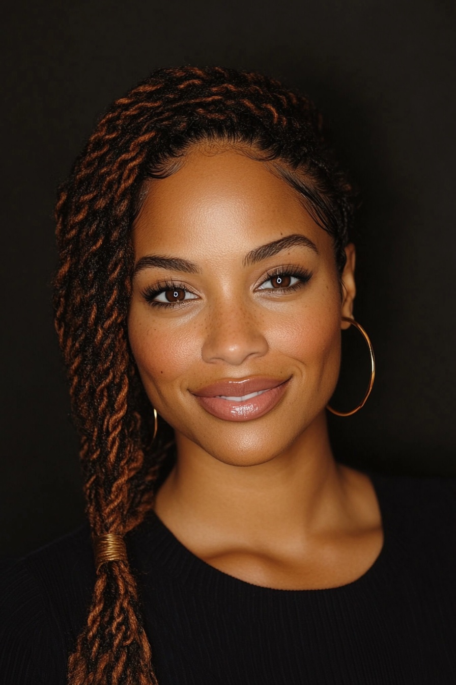 Sleek Side-Swept Twists