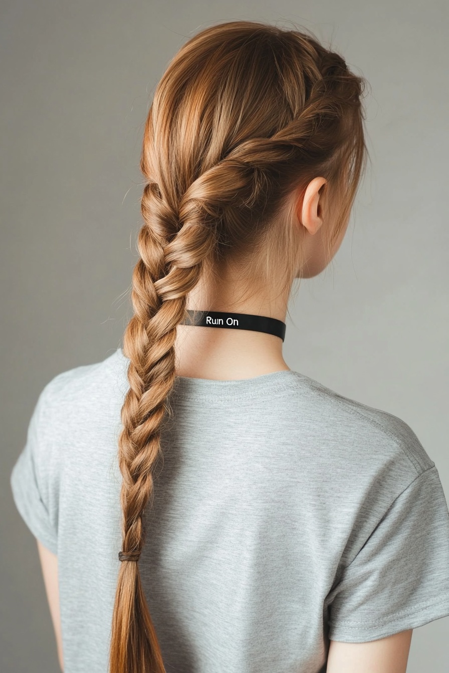 Classic Side-Twist Braid Simplicity