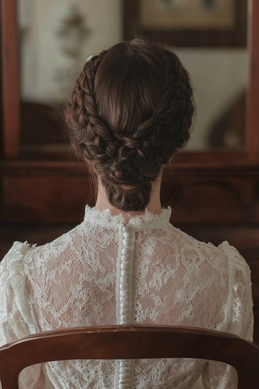 Vintage-Inspired Braided Chignon